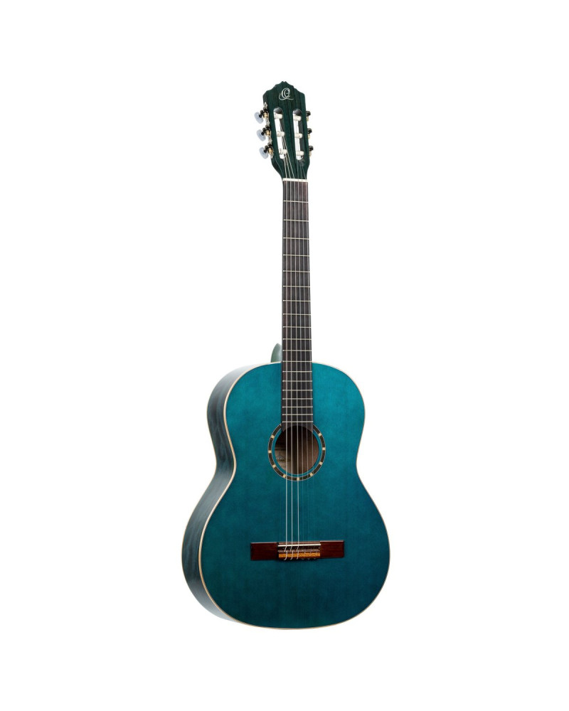 Ortega R121SNOC Family Series 4/4 Classical Slim Neck Guitar 6 String - Ocean Blue + Gigbag