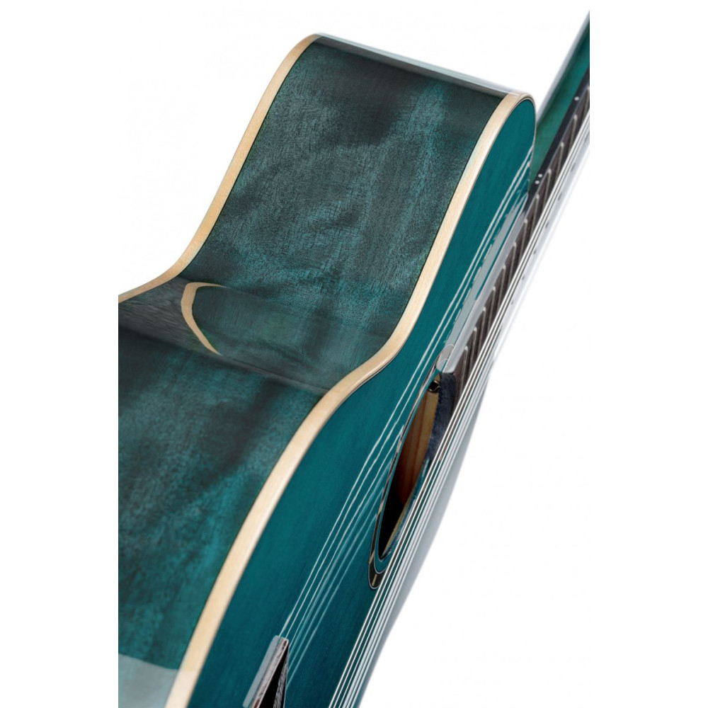 Ortega R121SNOC Family Series 4/4 Classical Slim Neck Guitar 6 String - Ocean Blue + Gigbag