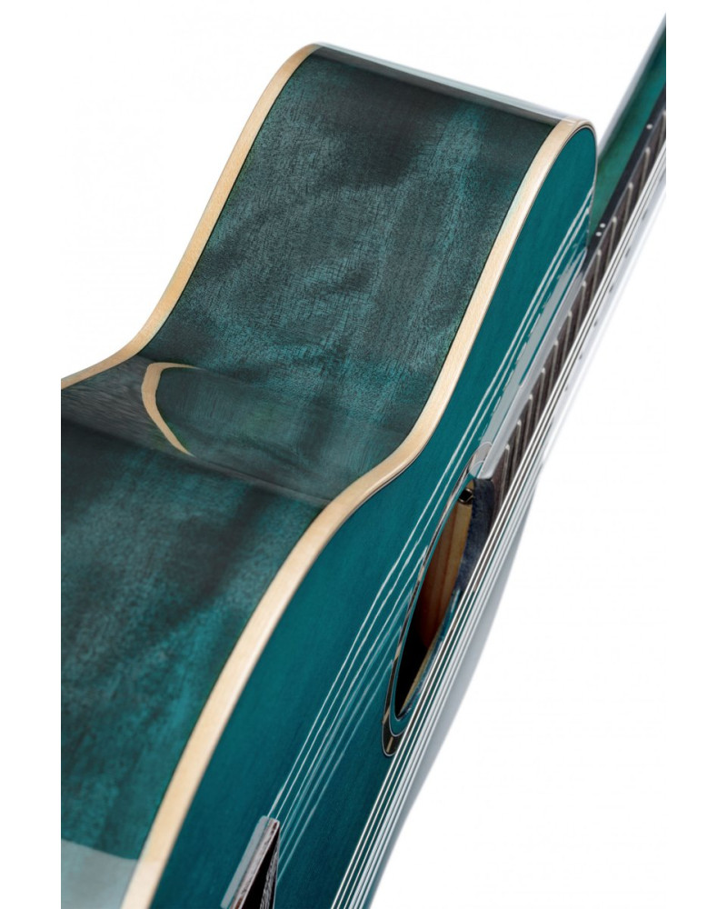 Ortega R121SNOC Family Series 4/4 Classical Slim Neck Guitar 6 String - Ocean Blue + Gigbag