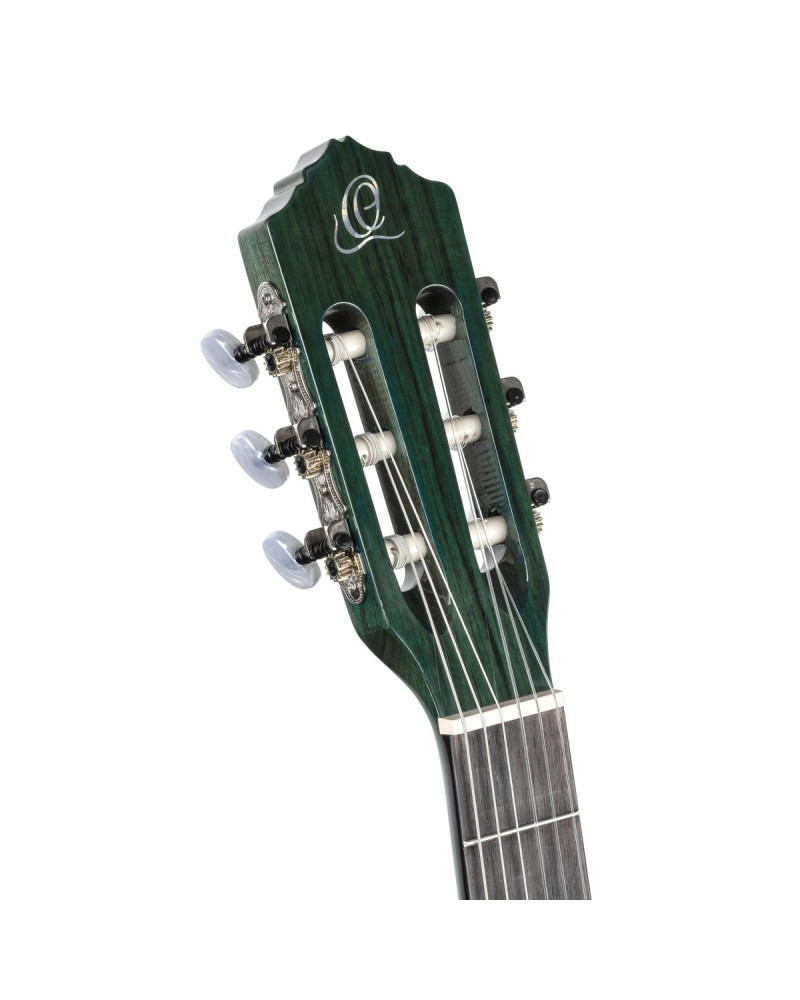 Ortega R121SNOC Family Series 4/4 Classical Slim Neck Guitar 6 String - Ocean Blue + Gigbag