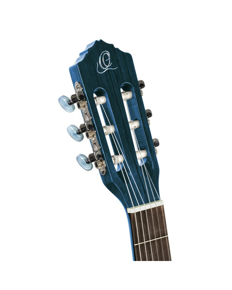Ortega R121SNOC Family Series 4/4 Classical Slim Neck Guitar 6 String - Ocean Blue + Gigbag