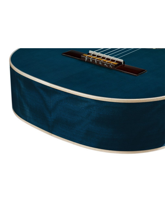 Ortega R121SNOC Family Series 4/4 Classical Slim Neck Guitar 6 String - Ocean Blue + Gigbag