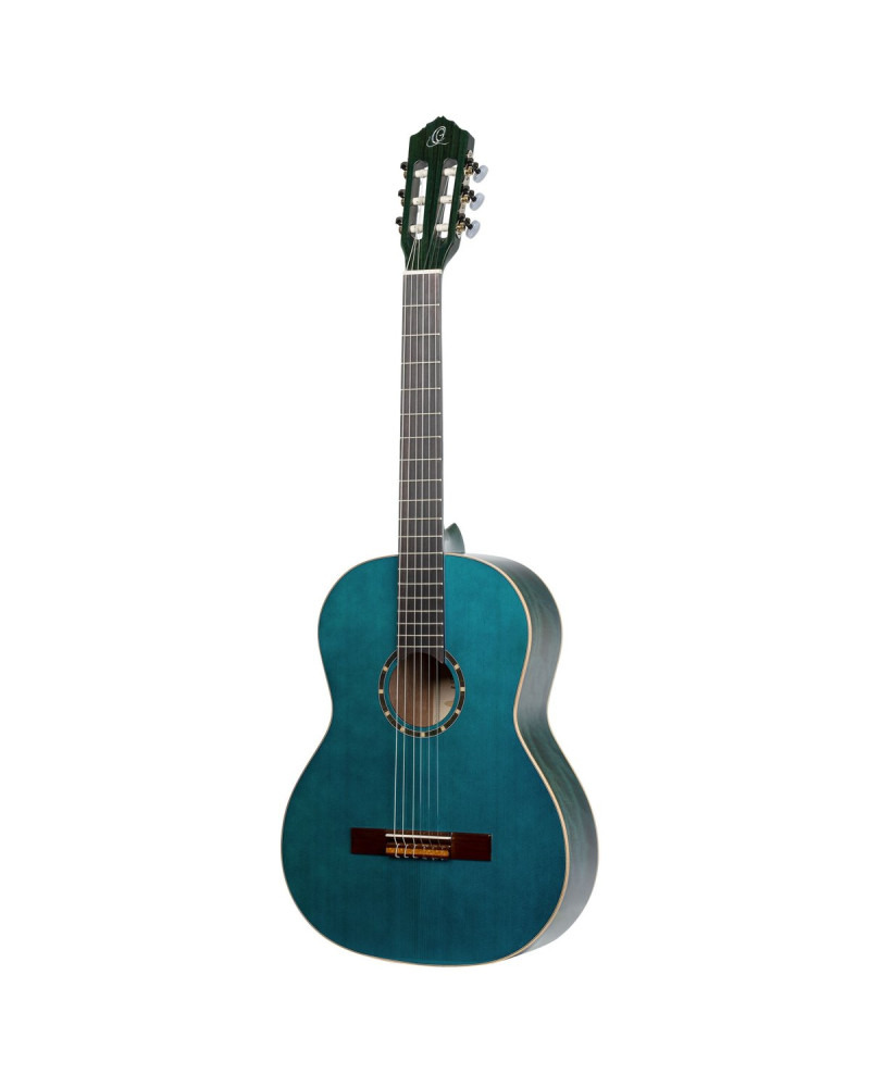 Ortega R121SNOC Family Series 4/4 Classical Slim Neck Guitar 6 String - Ocean Blue + Gigbag