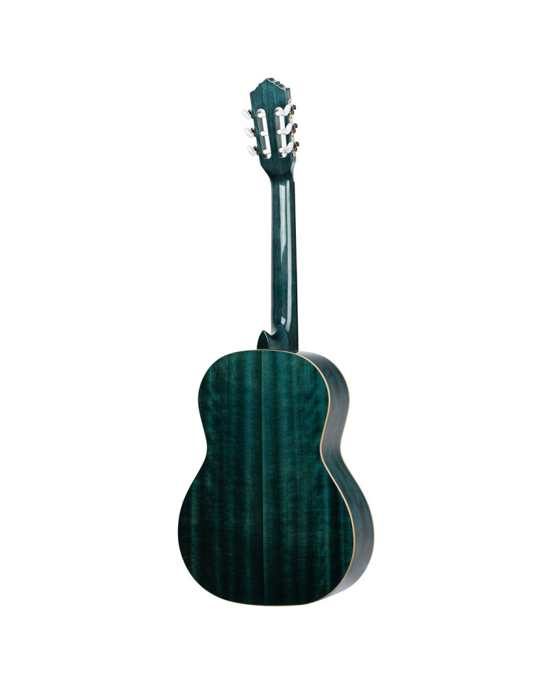 Ortega R121SNOC Family Series 4/4 Classical Slim Neck Guitar 6 String - Ocean Blue + Gigbag