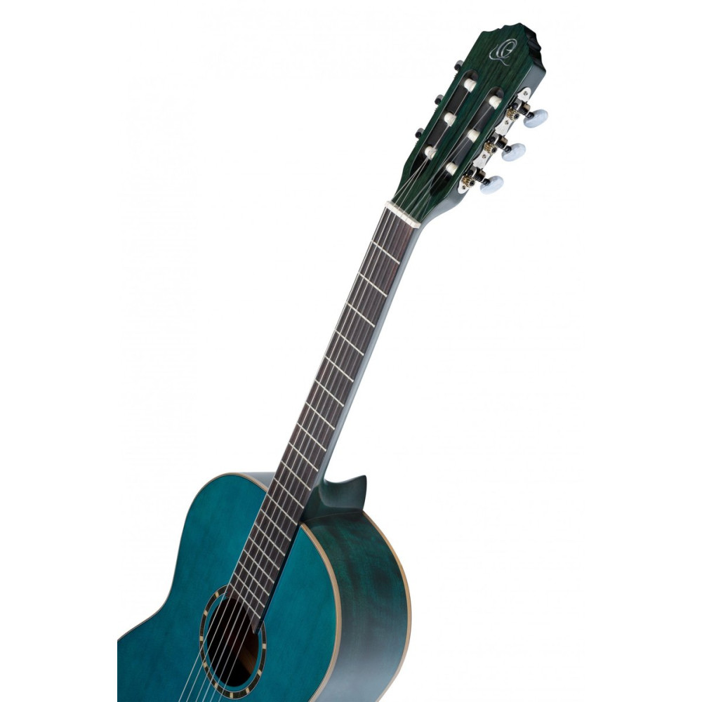 Ortega R121SNOC Family Series 4/4 Classical Slim Neck Guitar 6 String - Ocean Blue + Gigbag