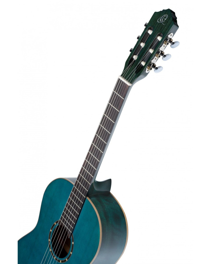 Ortega R121SNOC Family Series 4/4 Classical Slim Neck Guitar 6 String - Ocean Blue + Gigbag