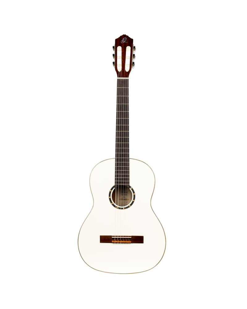 Ortega R121SNWH Family Series 4/4 Classical Slim Neck Guitar 6 String - White + Gigbag