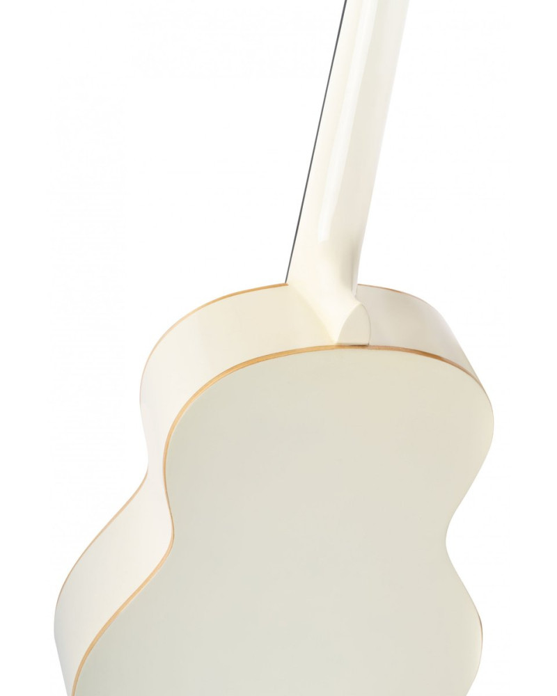Ortega R121SNWH Family Series 4/4 Classical Slim Neck Guitar 6 String - White + Gigbag