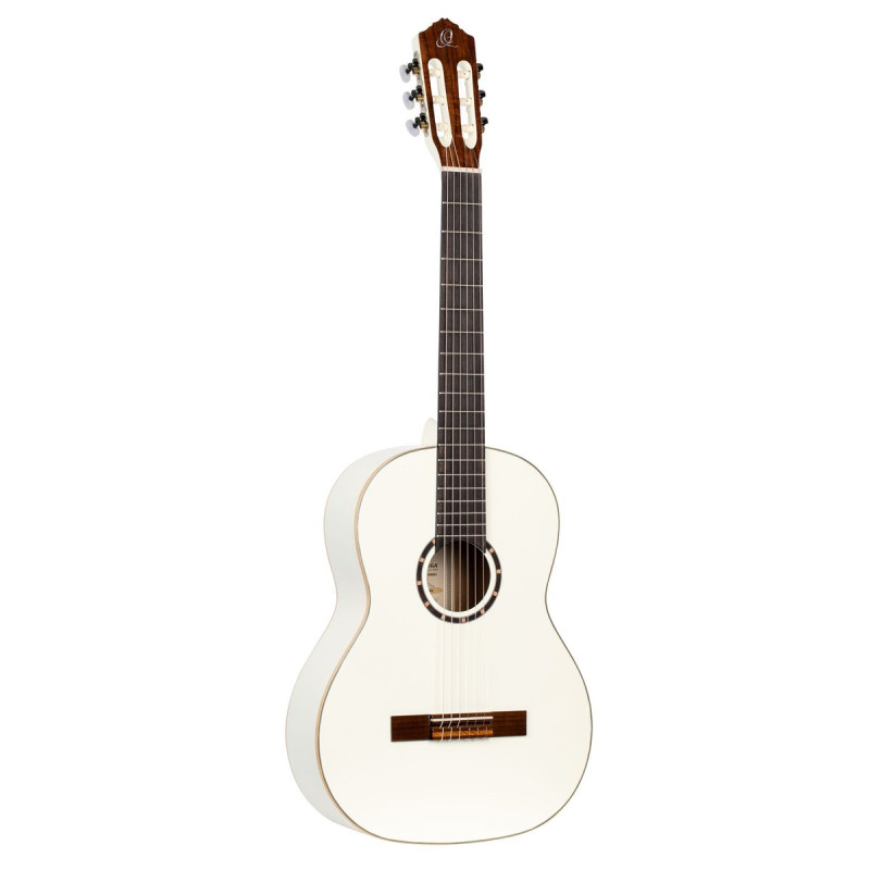 Ortega R121WH Family Series 4/4 Classical Guitar 6 String - White + Gigbag