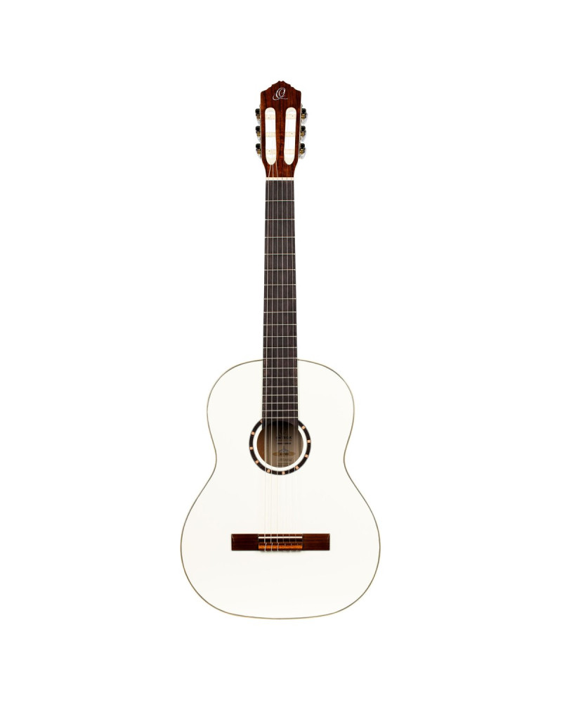 Ortega R121WH Family Series 4/4 Classical Guitar 6 String - White + Gigbag
