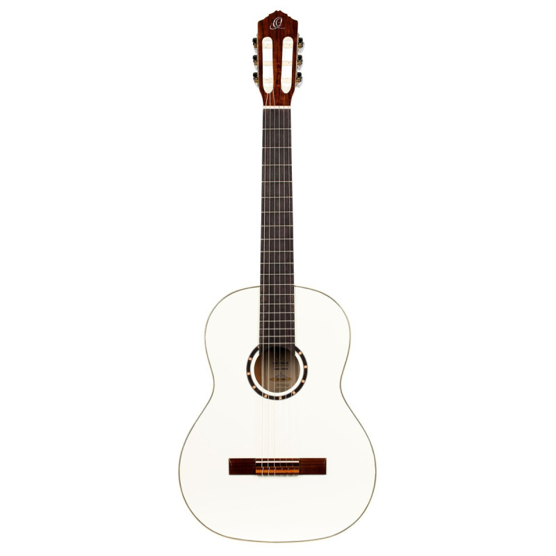 Ortega R121WH Family Series 4/4 Classical Guitar 6 String - White + Gigbag