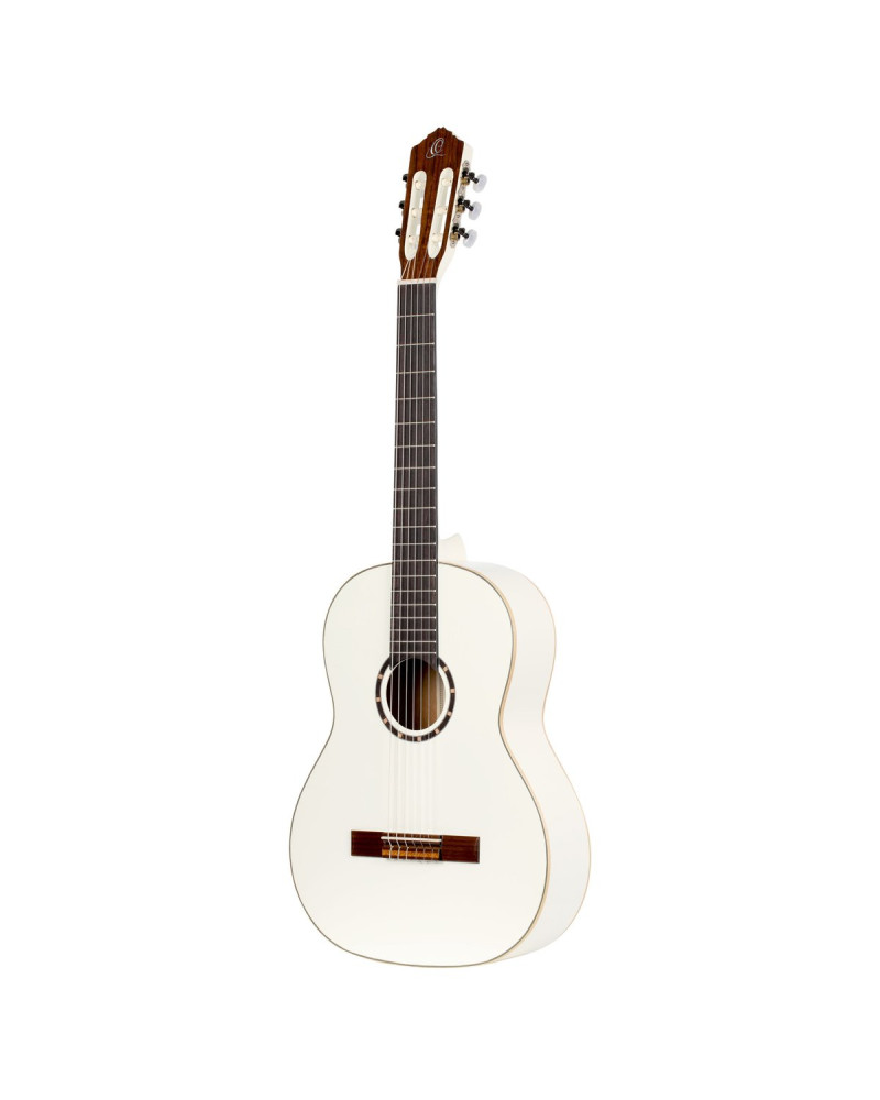 Ortega R121WH Family Series 4/4 Classical Guitar 6 String - White + Gigbag