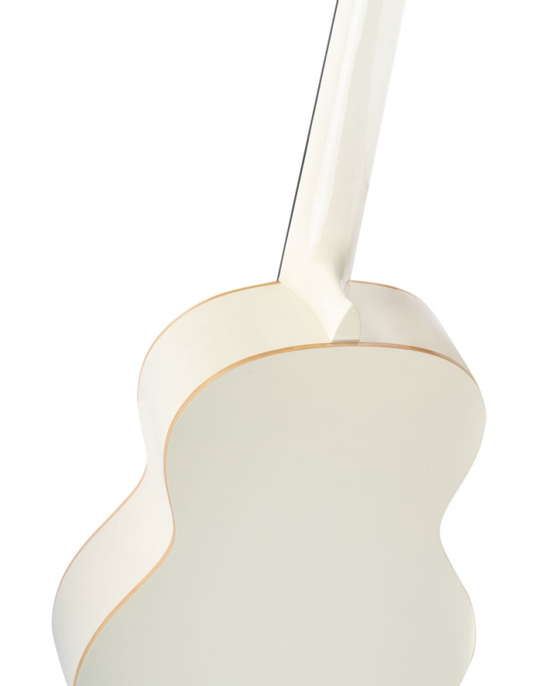 Ortega R121WH Family Series 4/4 Classical Guitar 6 String - White + Gigbag