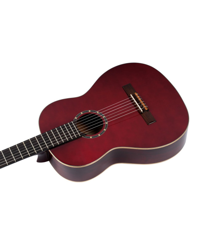 Ortega R121WR Family Series 4/4 Classical Guitar 6 String - Wine Red + Gigbag