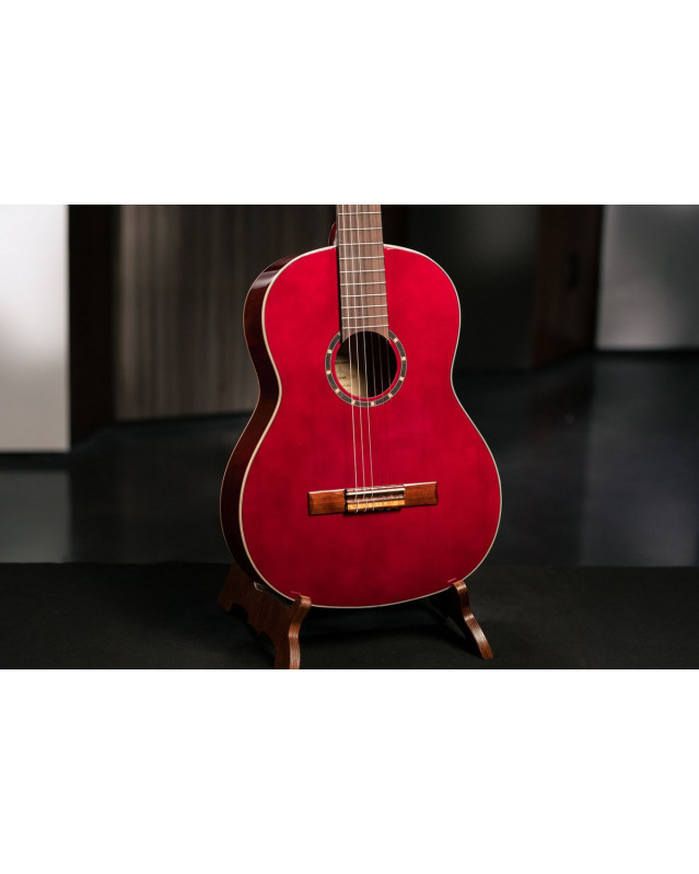 Ortega R121WR Family Series 4/4 Classical Guitar 6 String - Wine Red + Gigbag