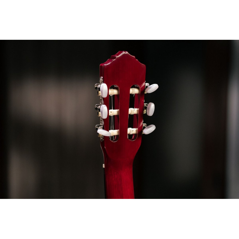 Ortega R121WR Family Series 4/4 Classical Guitar 6 String - Wine Red + Gigbag