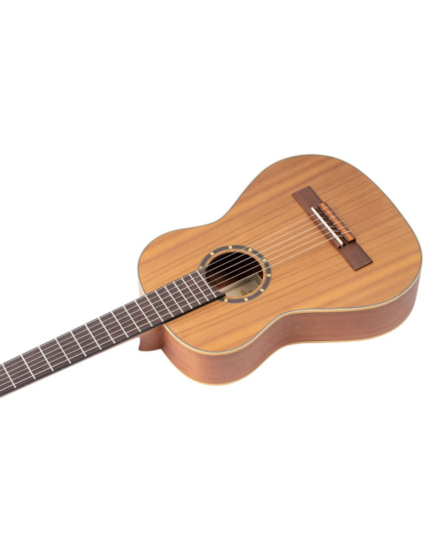 Ortega R122-1/2 Family Series 1/2 Classical Guitar 6 String - Cedar / Mahogany Natural + Gigbag