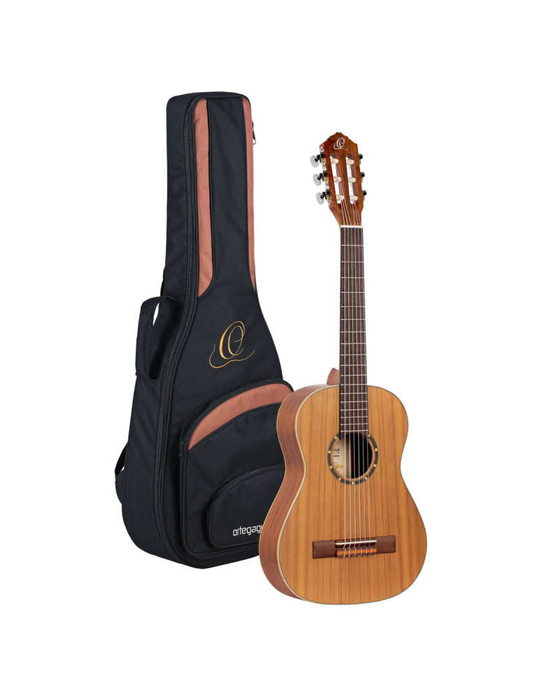 Ortega R122-1/2 Family Series 1/2 Classical Guitar 6 String - Cedar / Mahogany Natural + Gigbag