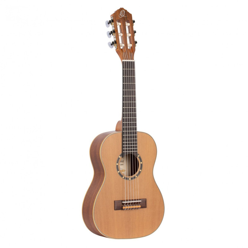 Ortega R122-1/4 Family Series 1/4 Classical Guitar 6 String - Cedar / Mahogany Natural + Gigbag
