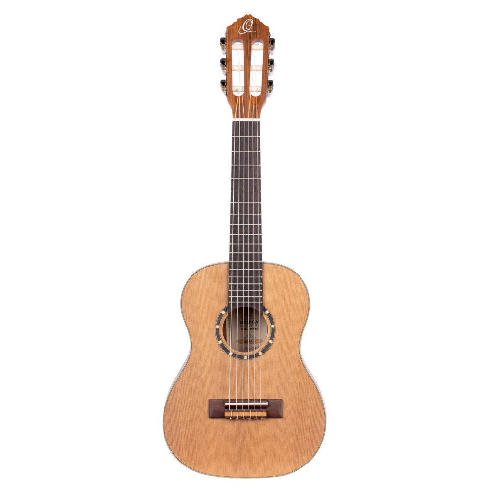 Ortega R122-1/4 Family Series 1/4 Classical Guitar 6 String - Cedar / Mahogany Natural + Gigbag