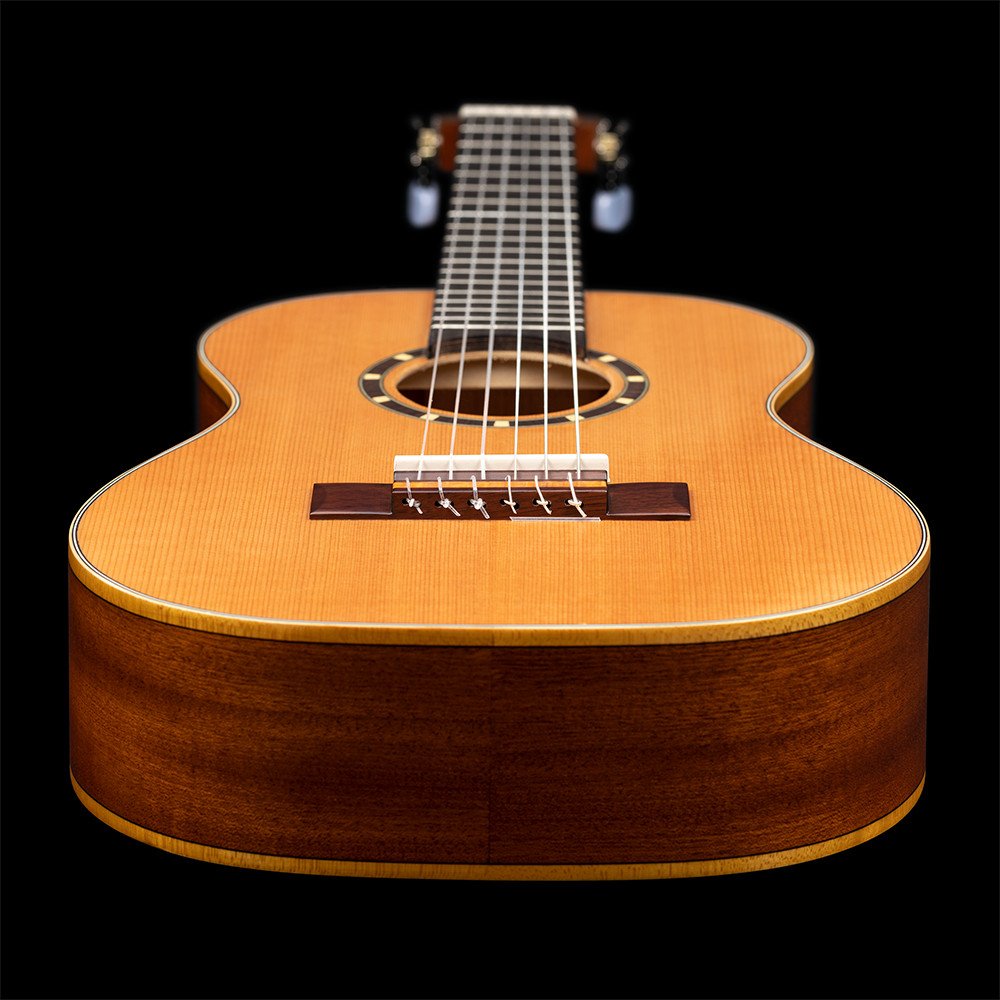 Ortega R122-1/4-L Family Series 1/4 Classical Guitar 6 String Lefty - Cedar / Mahogany Natural + Gigbag