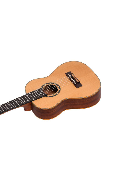 Ortega R122-1/4-L Family Series 1/4 Classical Guitar 6 String Lefty - Cedar / Mahogany Natural + Gigbag
