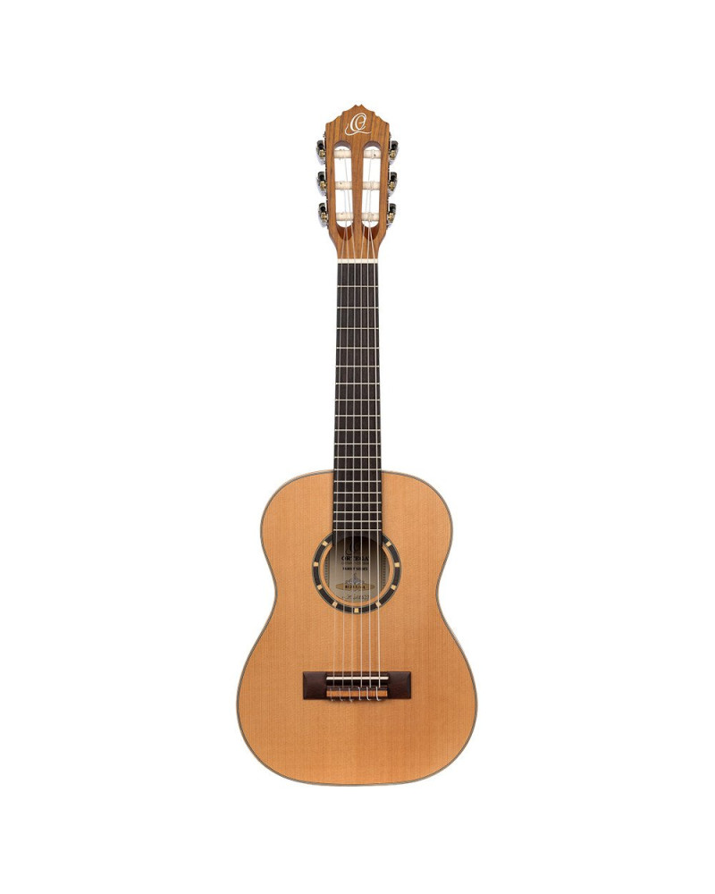 Ortega R122-1/4-L Family Series 1/4 Classical Guitar 6 String Lefty - Cedar / Mahogany Natural + Gigbag