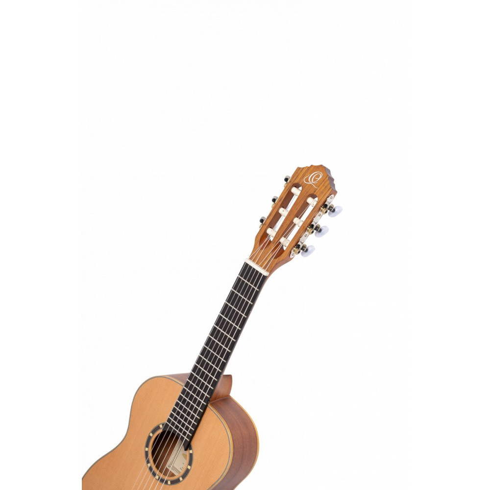 Ortega R122-1/4-L Family Series 1/4 Classical Guitar 6 String Lefty - Cedar / Mahogany Natural + Gigbag