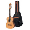 Ortega R122-1/4-L Family Series 1/4 Classical Guitar 6 String Lefty - Cedar / Mahogany Natural + Gigbag