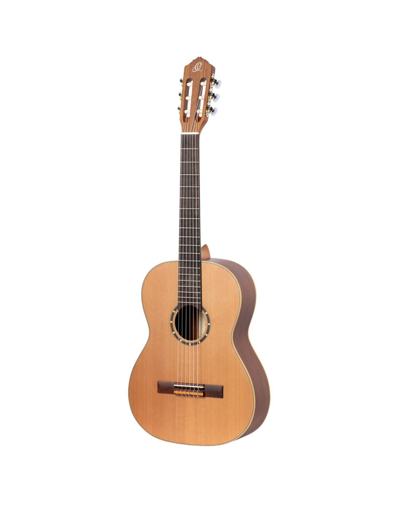 Ortega R122-7/8-L Family Series 7/8 Classical Guitar 6 String Lefty - Cedar / Mahogany Natural + Gigbag