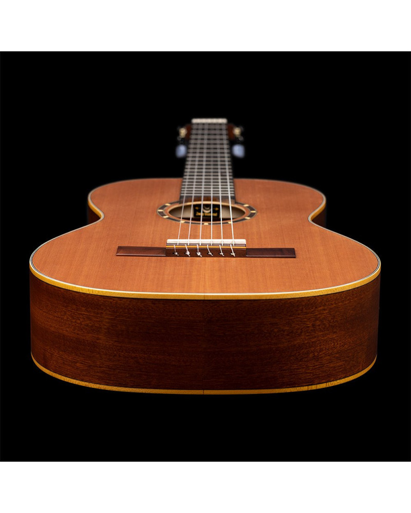 Ortega R122-7/8-L Family Series 7/8 Classical Guitar 6 String Lefty - Cedar / Mahogany Natural + Gigbag