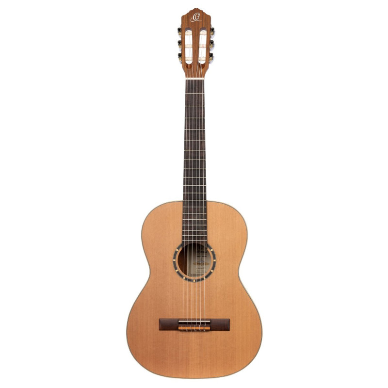 Ortega R122-7/8-L Family Series 7/8 Classical Guitar 6 String Lefty - Cedar / Mahogany Natural + Gigbag