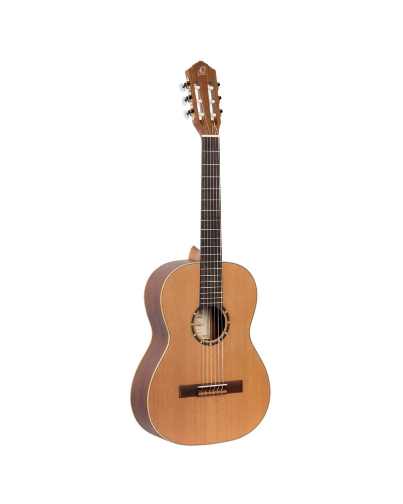 Ortega R122-7/8-L Family Series 7/8 Classical Guitar 6 String Lefty - Cedar / Mahogany Natural + Gigbag