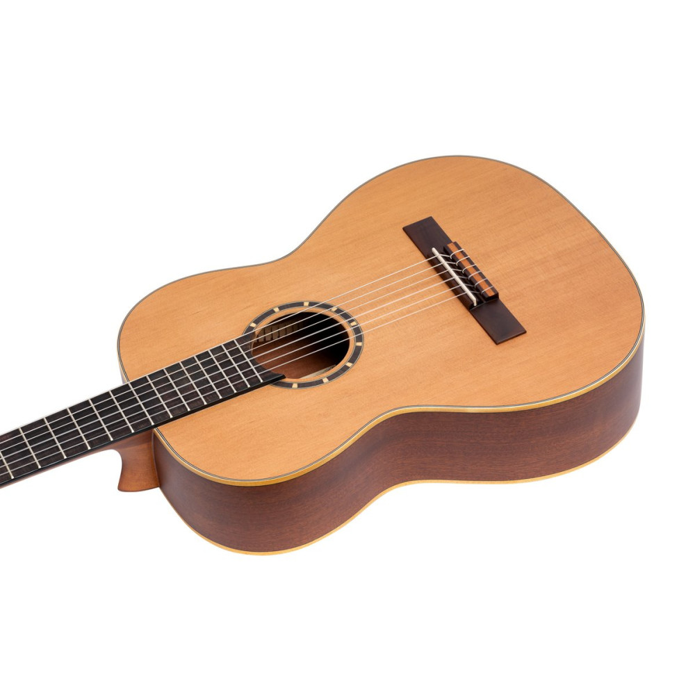 Ortega R122-7/8-L Family Series 7/8 Classical Guitar 6 String Lefty - Cedar / Mahogany Natural + Gigbag