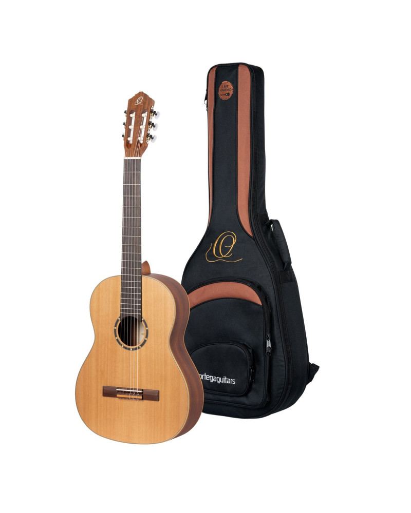 Ortega R122L Family Series 4/4 Classical Guitar 6 String Lefty - Cedar / Mahogany Natural + Gigbag
