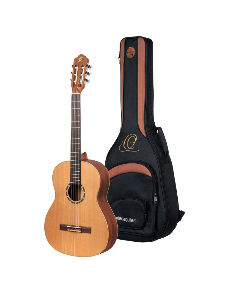 Ortega R122SN-L Family Series 4/4 Classical Slim Neck Guitar 6 String Lefty - Cedar / Mahogany Natural + Gigbag
