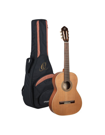 Ortega R18S Traditional Series 4/4 Nylon String Guitar 6-String + Pro Gig Bag