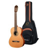 Ortega R18S-L Traditional Series 4/4 size Nylon String Guitar 6-String, lefthanded + Pro Gig Bag