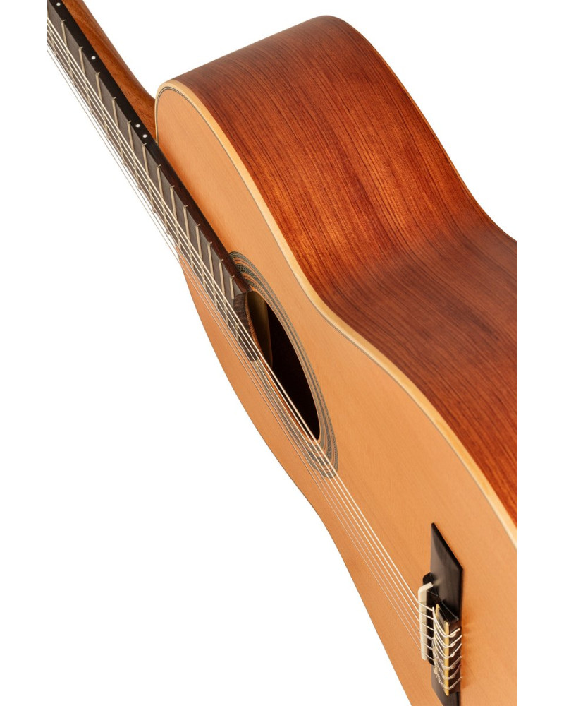 Ortega R18S-L Traditional Series 4/4 size Nylon String Guitar 6-String, lefthanded + Pro Gig Bag