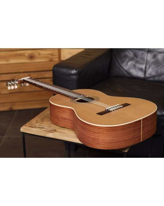 Ortega R18SSN Traditional Series 4/4 Nylon String Guitar 6-String - Satin + Pro Gig Bag