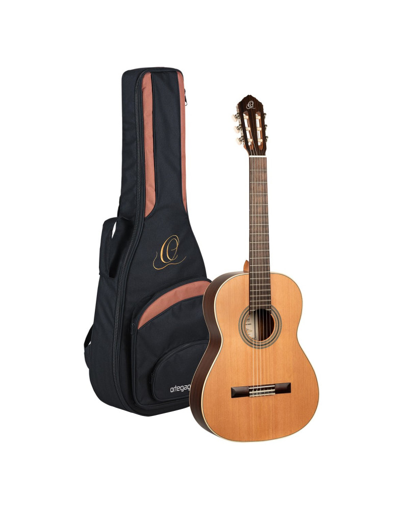 Ortega R19S Traditional Series 4/4 Nylon String Guitar 6-String + Pro Gig Bag
