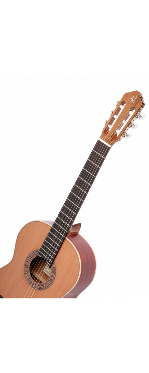 Ortega R200L Traditional Series 4/4 Classical Guitar 6-String Lefty - Natural Cedar + Gig Bag