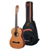 Ortega R200L Traditional Series 4/4 Classical Guitar 6-String Lefty - Natural Cedar + Gig Bag