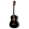 Ortega R221BK-3/4 Family Series 3/4 Classical Guitar 6 String - Spruce / Mahogany Black + Gig Bag