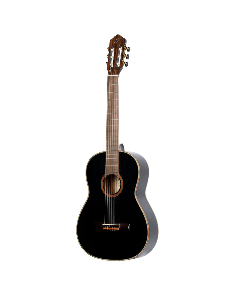 Ortega R221BK Family Series 4/4 Classical Guitar 6 String - Spruce / Mahogany Black + Bag
