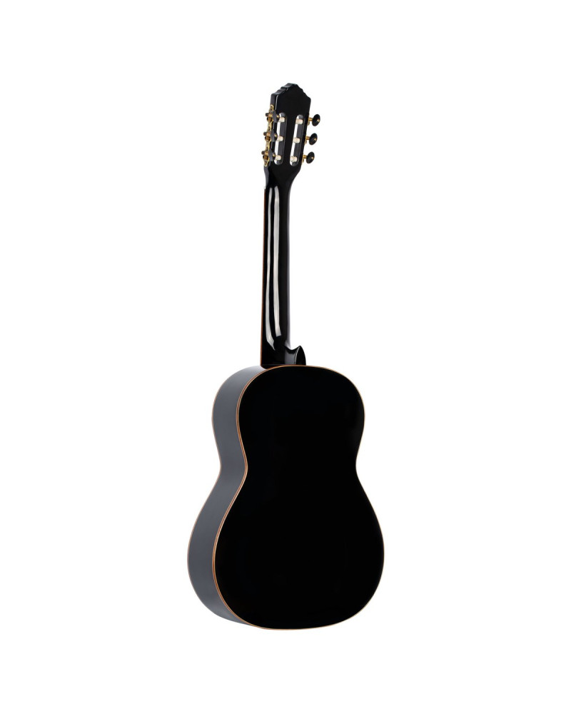 Ortega R221BK Family Series 4/4 Classical Guitar 6 String - Spruce / Mahogany Black + Bag