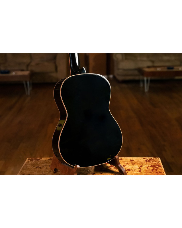 Ortega R221BK-7/8 Family Series 7/8 Classical Guitar 6 String - Spruce / Mahogany Black + Gig Bag