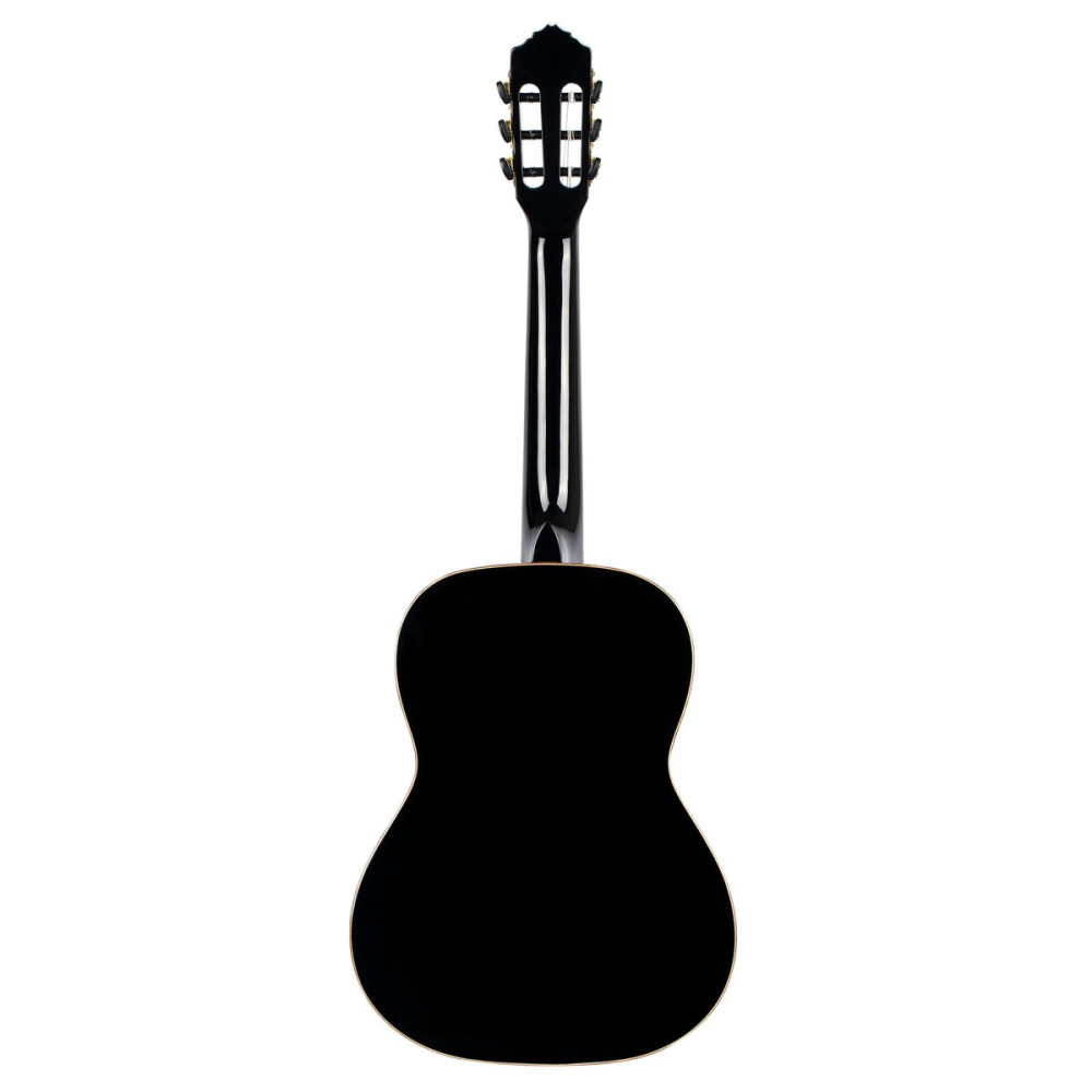 Ortega R221BK-7/8 Family Series 7/8 Classical Guitar 6 String - Spruce / Mahogany Black + Gig Bag