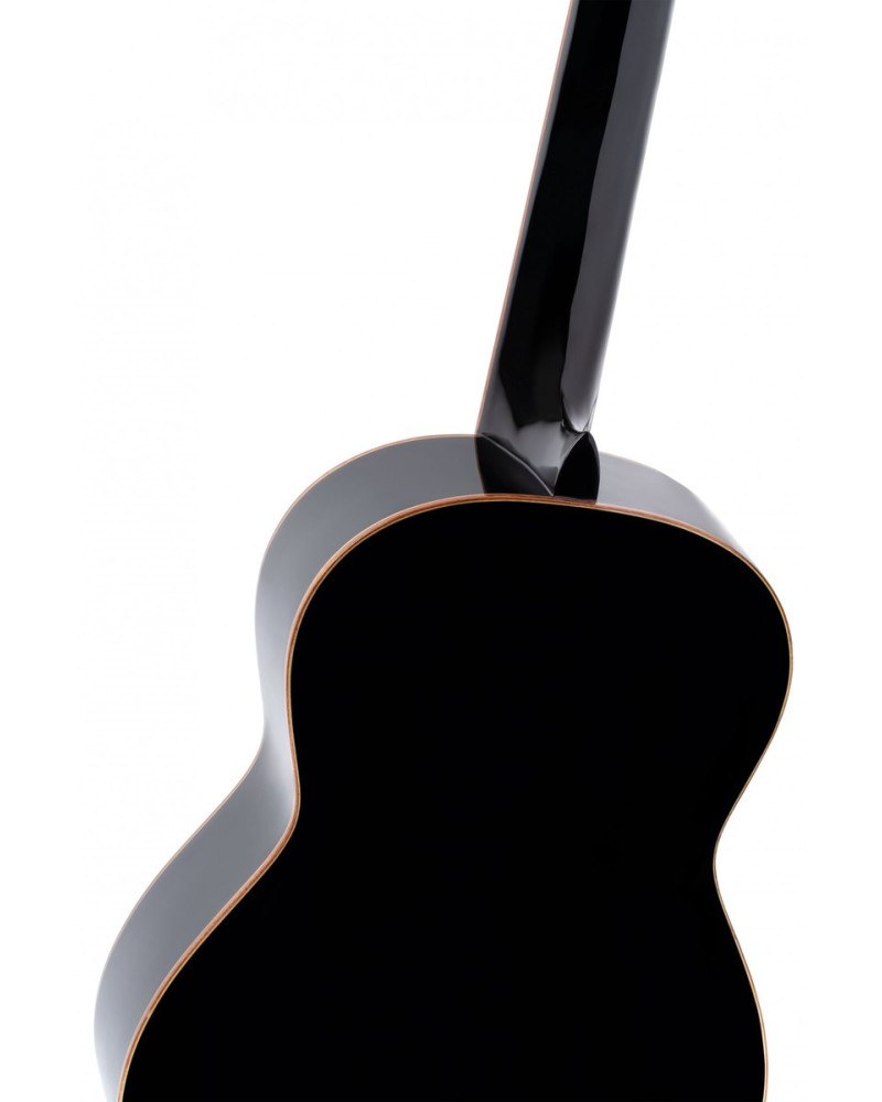 Ortega R221BK Family Series 4/4 Classical Guitar 6 String - Spruce / Mahogany Black + Bag