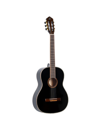 Ortega R221SNBK Family Series 4/4 Classical Slim Neck Guitar 6 String - Spruce / Mahogany Black + Gig Bag